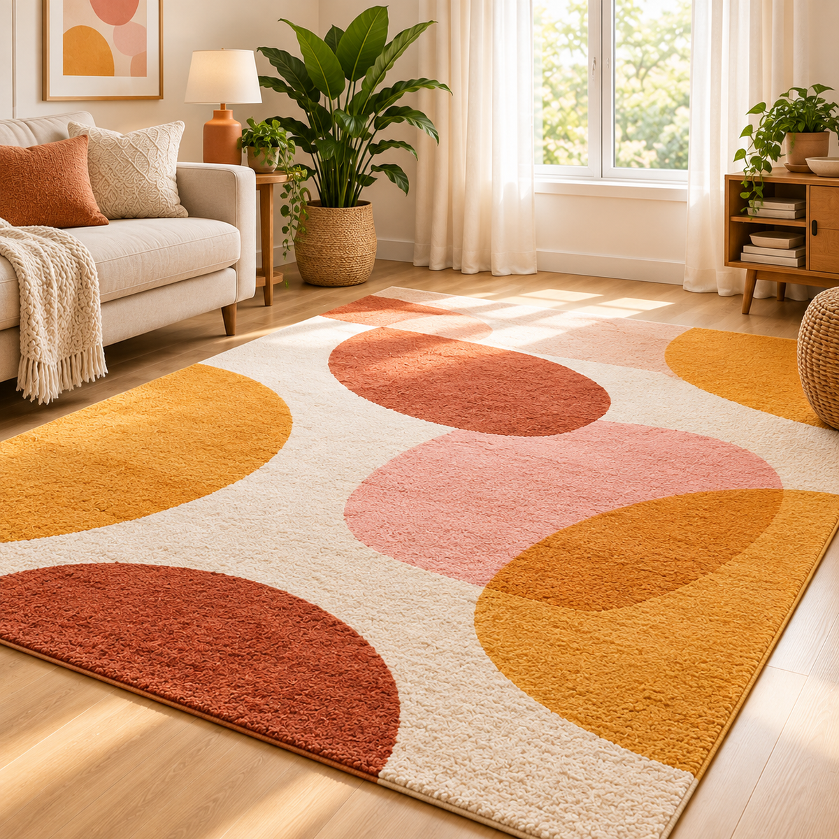 Abstract Tufted Area Rug