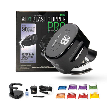 Beast Clipper PRO | Electric Hair Clipper for Head, Beard, and Mustache | 8 Comb attachments included