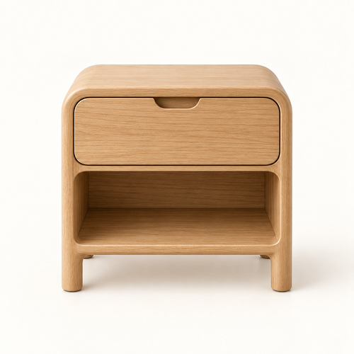 Noma Rounded Bedside Table
