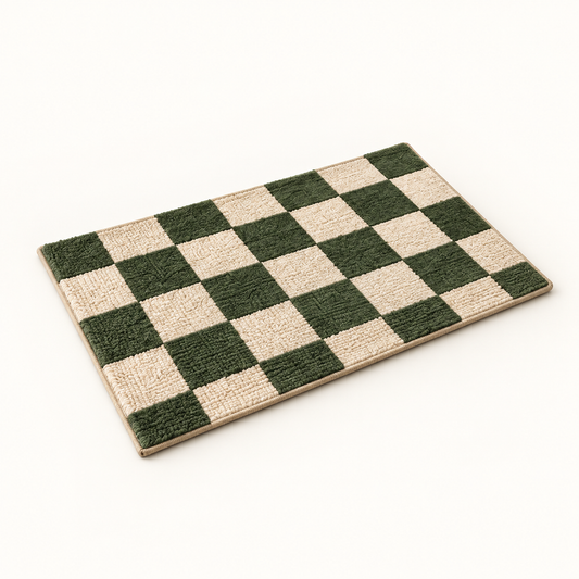 Check Bath Mat