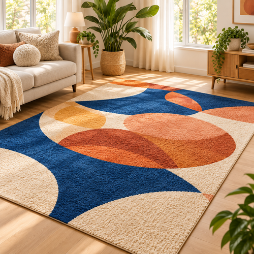 Geometric Tufted Area Rug
