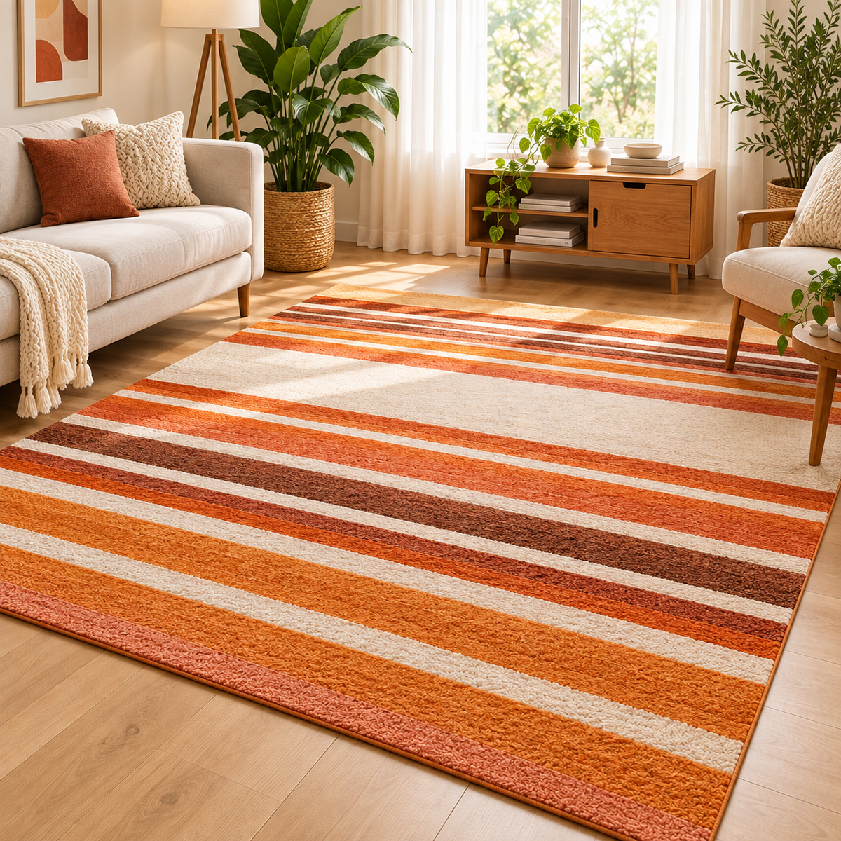 Mira Wave Tufted Area Rug
