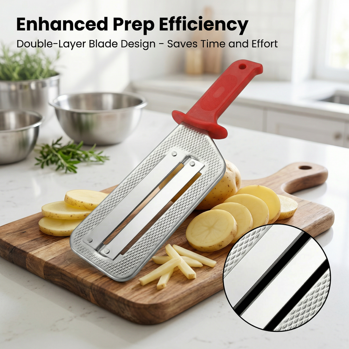 ⚡Stainless Steel Vegetable Shredder Knife – Slice Faster, Cook Smarter ⏳🍳
