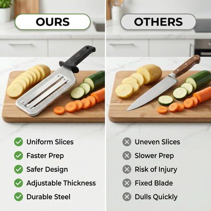 ⚡Stainless Steel Vegetable Shredder Knife – Slice Faster, Cook Smarter ⏳🍳